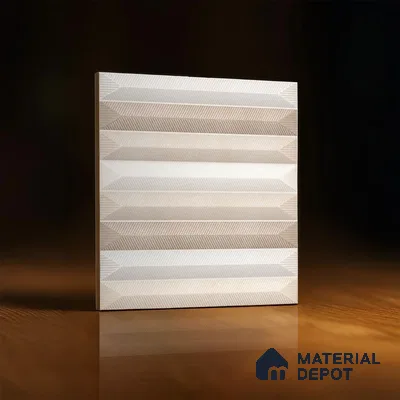 Faux Subway  Tile TL 07243 Crayon 5001 Luster 1 ft x 1 ft Ceramic Matte Finish - 9 mm |Random 4 | 2 mm Spacer is Mandatory | Please Expect a Slight Variation of Pattern (Sample)